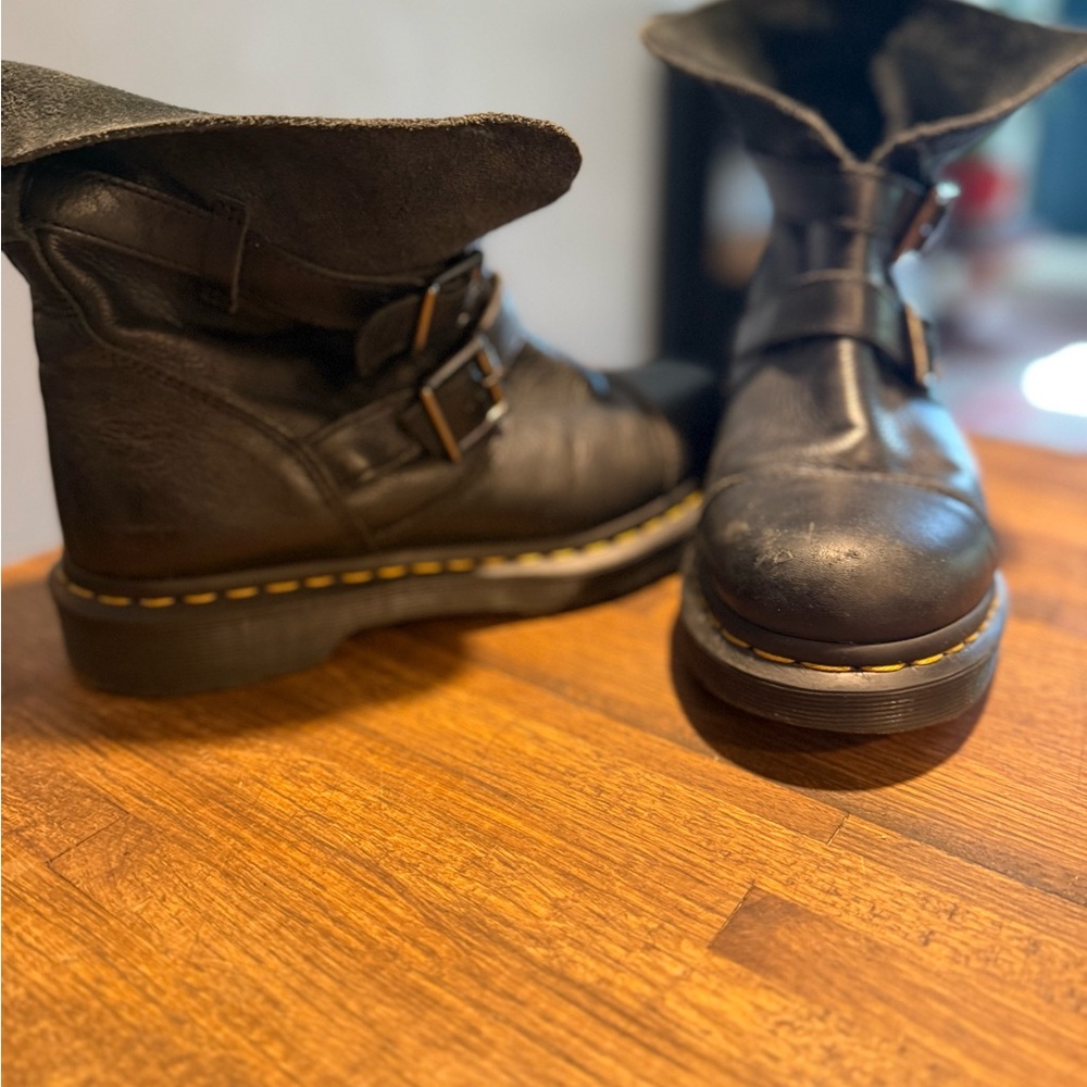 Dr. Martens biker slouch boots